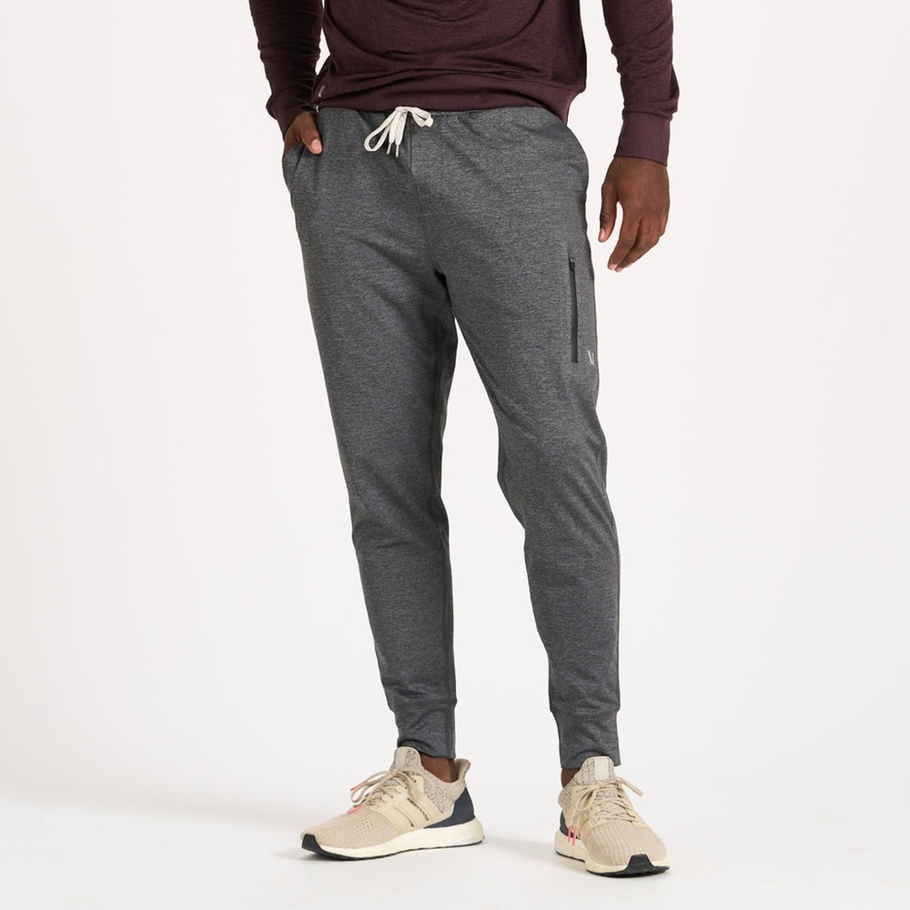 Vuori Sunday Performance Joggers Charcoal Heather 30” Large Tall long